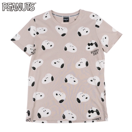 史努比大頭滿版男版短袖圓領T