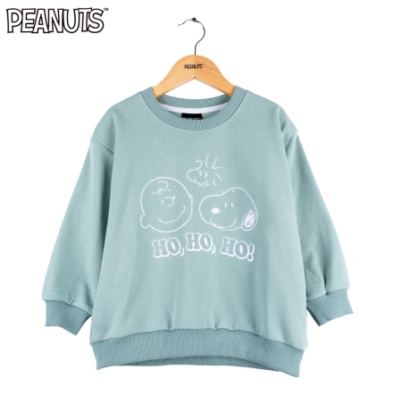 史努比HOHOHO寬鬆拼接童大學T(120-150公分)