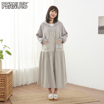 史努比高爾夫連帽洋裝式外套