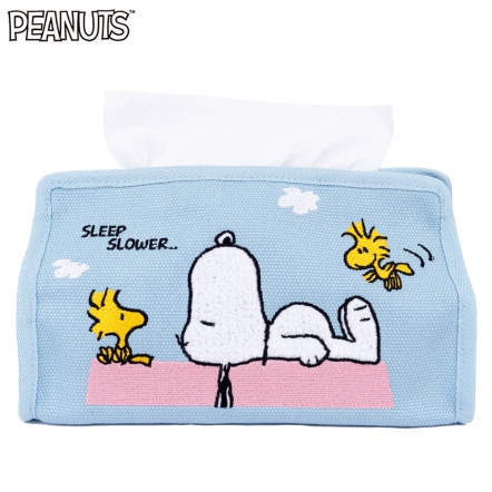 史努比躺著看雲帆布面紙套