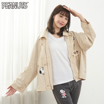 胡士托飛走了帽可拆傘狀風衣外套