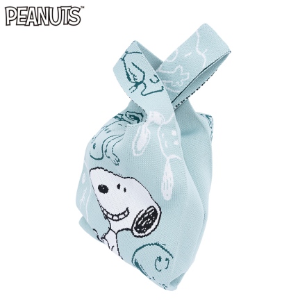 史努比開心針織手提袋
