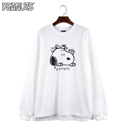 史努比與家人男版長袖T恤