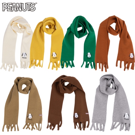 史努比正臉小電繡圍巾(共7款)