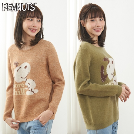 史努比超chill圓領針織衫