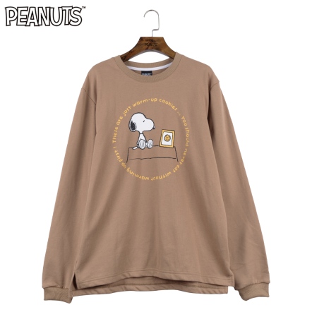史努比看照片男版長袖T恤