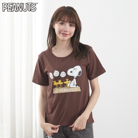 史努比聽胡士托聊天短袖圓領T