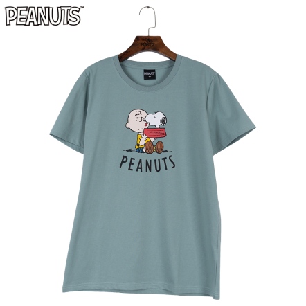 史努比在狗碗裡男版短袖圓領T