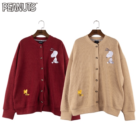 史努比胡士托相望圓領針織外套