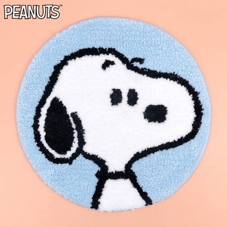 史努比看著你絨毛地墊