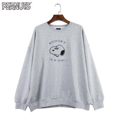 史努比皺眉寬鬆大學T