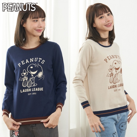 史努比歡樂聯盟圓領針織衫