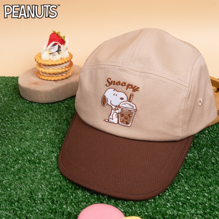 史努比珍奶五片帽