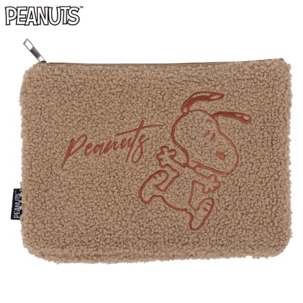 史努比探頭大絨毛化妝包