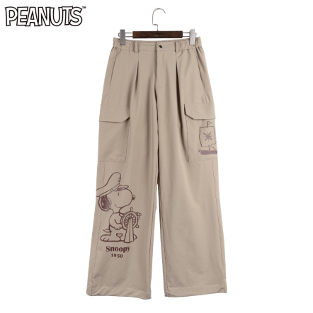 史努比船長掌舵束繩工裝褲