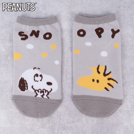 史努比偷笑船襪