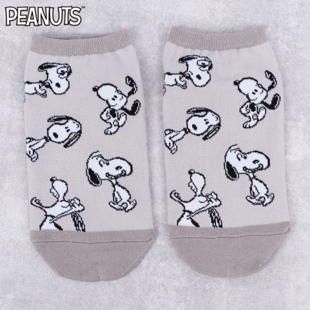 史努比滿版多變船襪