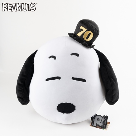史努比70週年46公分大頭靠墊抱枕 Peanuts Apparel For Adults 官方購物網站 史努比70週年46公分大頭靠墊抱枕 Peanuts Apparel For Adults 官方購物網站