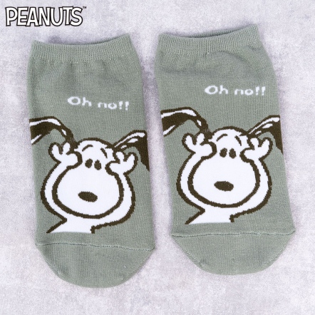 喔不!史努比抱頭船襪