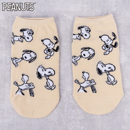 史努比滿版多變船襪