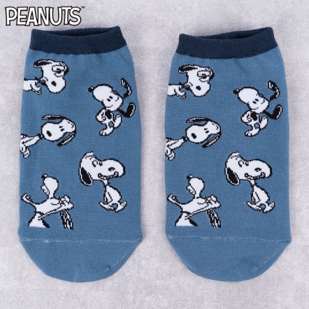 史努比滿版多變船襪