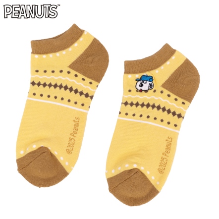 歐拉夫大頭電繡厚底船襪